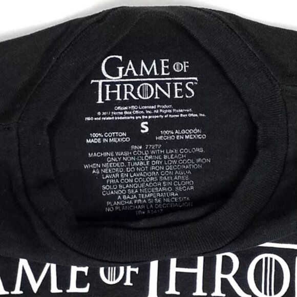 Game of Thrones 2017 Black Three House Graphic Short Sleeve T-Shirt Unisex S - Picture 8 of 10